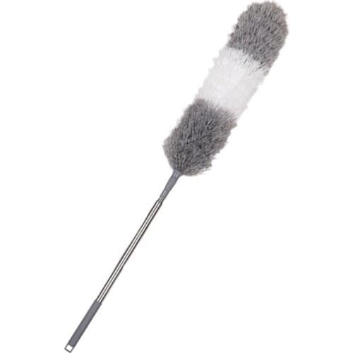 Quality Microfiber Duster with Extra Long 100 Inch Extension Pole and Bendable Head Washable Cleaning Tool Duster for Cleaning C