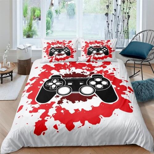 3D Digital Gamer Printing Fashion Bedding Set 2/3pcs Patterns Duvet Cover Sets Comforter Covers with Pillowcases US/EU/AU/UK