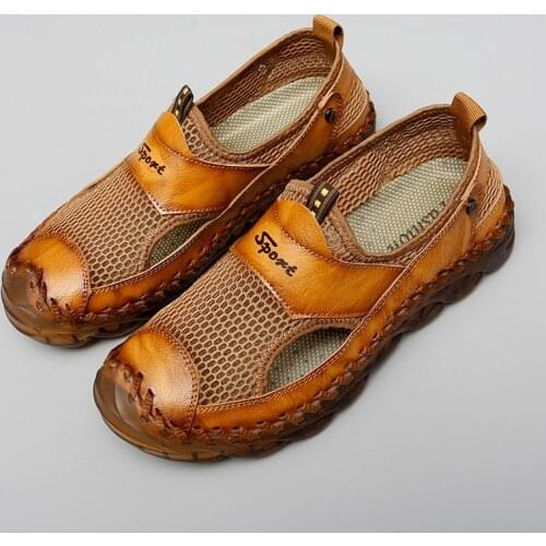 Golden Sapling Summer Loafers Men Breathable Mesh Outdoor Mens Casual Shoes Classics Leisure Flats Lightweight Driving Footwear