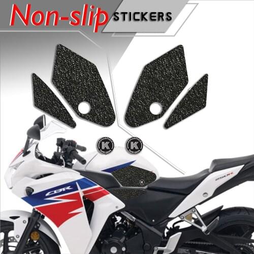 Motorcycle fuel tank pad tank grip protection Non-slip stickers knee grip side applique for HONDA 11-13 CBR250R