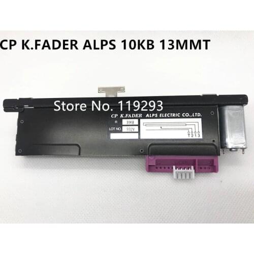 New original CP K.FADER ALPS ELECTRIC CO, LTD.10KB 13MM T-handle with motor rail fader NC Slide Potentiometer Bends--10PCS/LOT