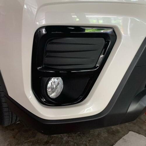 For Subaru Forester Sport/Touring/E-BOXER/IS Limited 2019 2020 2021 Front Fog Light Lamp Cover Trim Black Car Foglight Trims