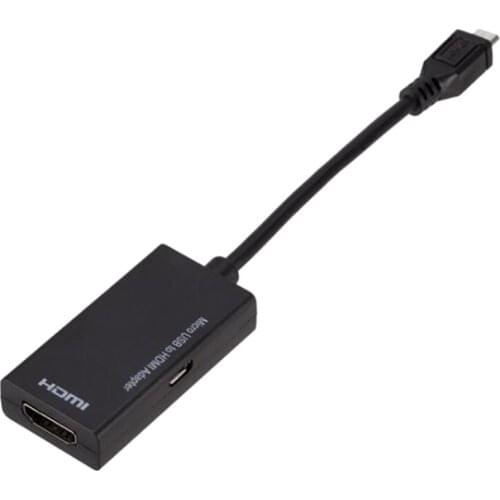 For Type C & Micro USB To HDMI Adapter Digital Video Audio Converter Cable HDMI Connector For Laptop Phone With MHL Port