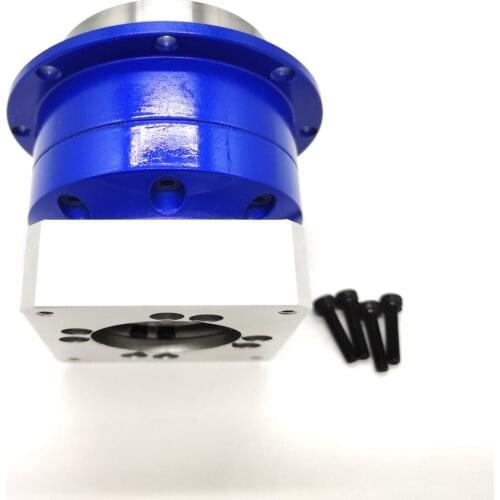 Ratio 4:1 Flange Output Planetary Gearbox Reducer 3arcmin Helical Gear Rotating 11mm Input for 0.2kw 0.4kw 60mm Servo Motor CNC