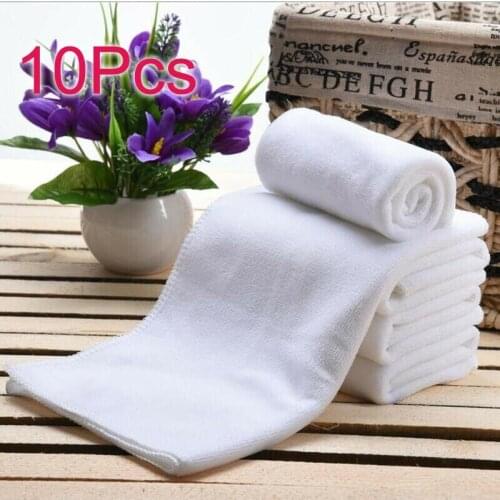 30x70CM Rectangular Towel Soft Absorbent Quick-drying Solid Color Design Simple Bathroom Sports Wash Towel