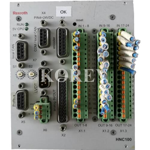 REXROTH SERVO VALVE CONTROLLER SYHNC100-NIB-23/W-24-P-D-E23-A012 USED GOOD IN CONDITION