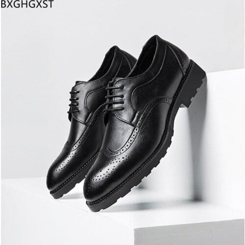 Luxury Brogue Man Shoes High Quality Party Shoes for Men 2021 Oxford Leather Shoes Men Formal Chaussure Homme Zapatos De Hombre