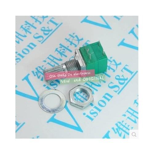 RV097NS single linked potentiometer B50K with a switch audio / power amplifier / sealing potentiometer handle 15mm