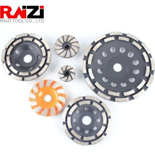 Raizi Concrete Grinding Cup Wheel 40/60/90/115/125/180 mm for Angle Grinder Terrazzo Stone Floor Diamond Grinding Disc