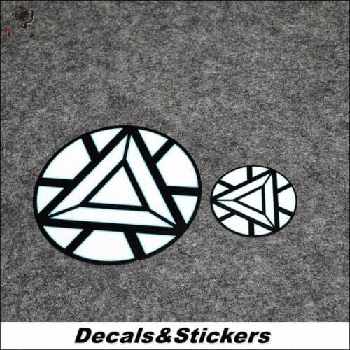 NO.S019 Triangle Diamond Iron Man 3M Reflective Modified Stickers Car Helmet Sticker MOTO GP Waterproof Decals Racing Motorcycle