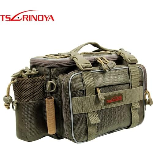 TSURINOYA Multi-function Durable Fishing Lure Bag Y7 19*15*40cm Large-Capacity Portable Shoulder-Bags for Fishing