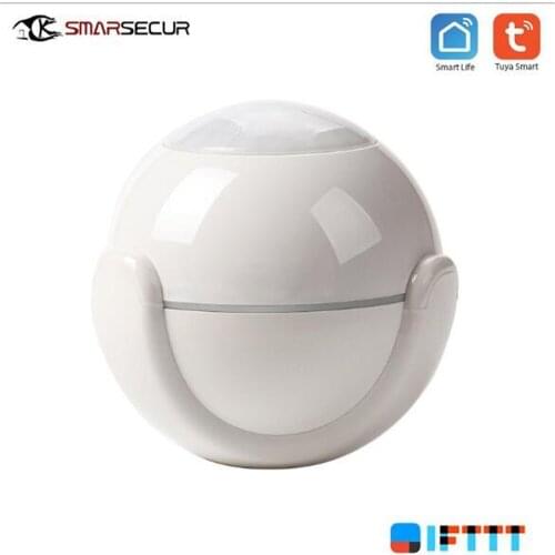 WIFI PIR Motion Sensor for Tuya Smart Life APP Built-in Battery Body Sensor Infrared Detector Home Alarm System Work With IFTTT