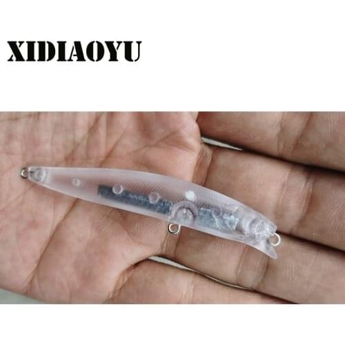 5PCS Blank Bait Long Shot Full Swimming Layer Luya Bait Set Trembling Mino 8g75mm Fake Bait Perch Siniperfish Bait Hard Bait