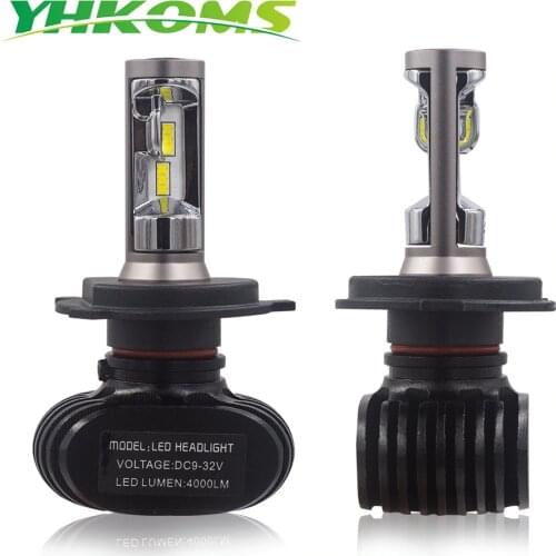 YHKOMS H4 H7 H8 H9 H11 9005 9006 880 881 H1 H3 Car LED Headlight S1 CSP LED headlamp 50W 8000LM Auto Fog Light Bulbs 6000K 12V