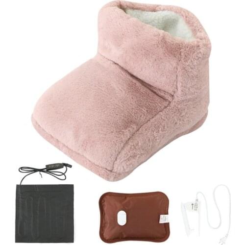 Winter Washable USB Electric Foot Warmer Pad Soft Cushion Ski Boot Detachable Heated Slipper Shoes