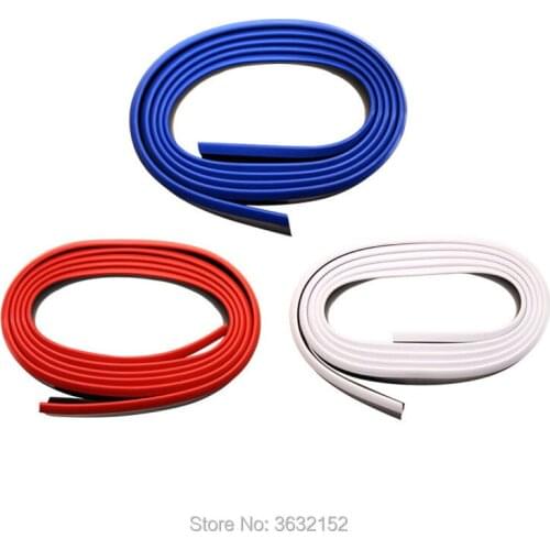 2.5m Car Front Bumper Lip Protector Car Rubber Strip Car Styling Accessories Stickers For ALFA ROMEO 147 159 156 mito giulietta