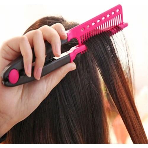 2020 Hot Fashion New Straight Hair Comb Brush Tool For Dry Iron Hair Curl to Straight Hair Shaper