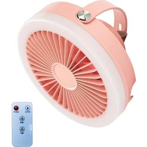 4000mAh USB Rechargeable Remote Control Ceiling Fan LED Light Lamp for Tent Bed wholesales