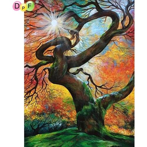 5D tree round/square Cross Stitch DIY Diamond Painting Diamond Embroidery kits Diamond Mosaic home Decorative drill