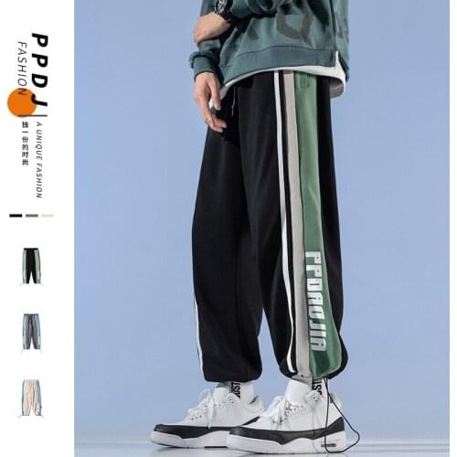 Japanese Streerwear Men Oversize Trousers Spring Autumn Fashion Man Casual Trousers Korean Male Harem Pants Cotton Jogger Pants