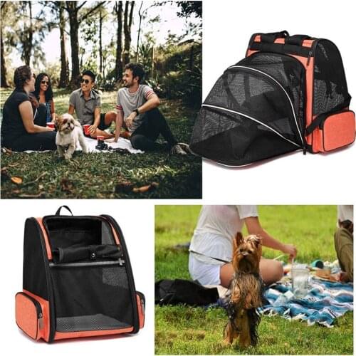 Cat Carrier Backpack Portable Breathable Mesh Pet Puppy Traveling Outdoor Backpack Transporter Cats Bag Pet Supplies