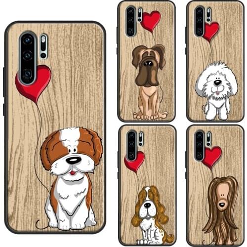 Cockapoo Boxer dog love heart dog puppy Case For Huawei P30 Pro P10 P20 P40 Lite P Smart 2019 Z Mate 20 10 Lite 30 Pro TPU Cover