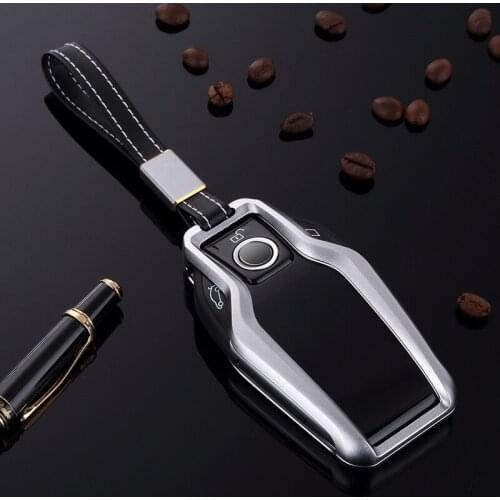 Aluminum Alloy Car Key Case Cover Key Shell Remote Key Protective for BMW 2017 7 Series 730li 740li 750 Display Key