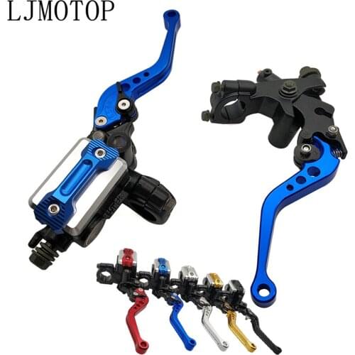 CNC Motorcycle Brake Clutch Levers Master Cylinder Reservoir Set For YAMAHA YZ125 YZ250F YZ450F YZ250X YZ250FX YZ450FX