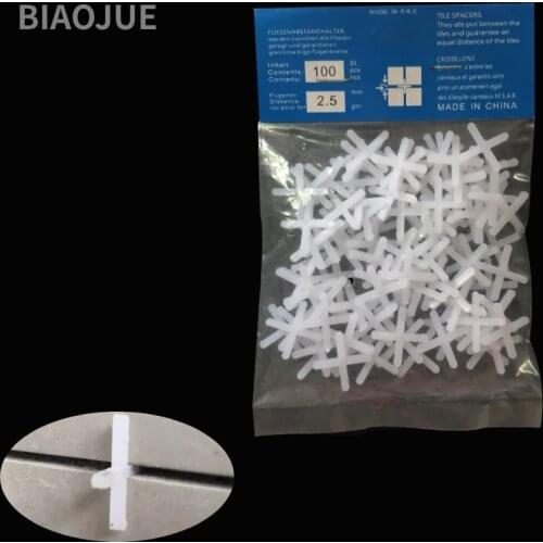 500PCS 1/2/2.5/3/4/5mm Ceramic tile cross Slot locator Ceramic tile fixing clip plastic Fixing tool