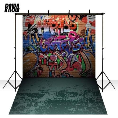 DAWNKNOW Graffiti Brick Wall Photography Backdrops Background Photocall Wedding Children Photo Studio Shoot Customize GY186