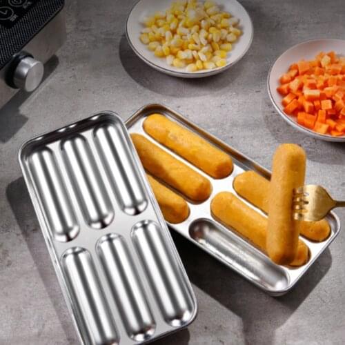 Stainless steel Sausage Maker Mold DIY Silicone Handmade Hamburger Hot Dog Mold Reusable Accessories Gadget for Cake Baking Pie