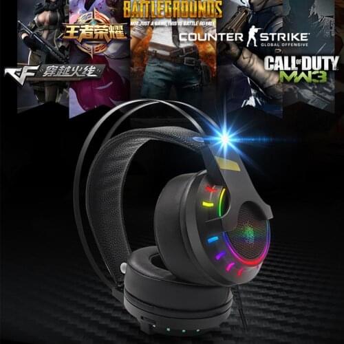 Gaming Headset Professional Comfortable Headphone With Noise Reduction Sound Absorption Microphone Wired Stereo Earphone