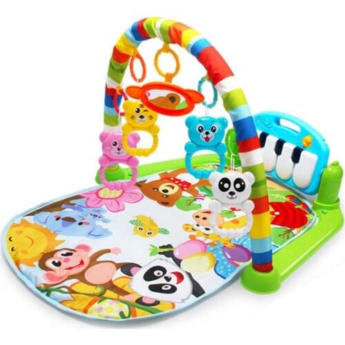 Baby Play Mat Kids Rug Educational Puzzle Carpet With Piano Keyboard And Cute Animal Playmat Baby Gym Crawling Activity Mat Toys