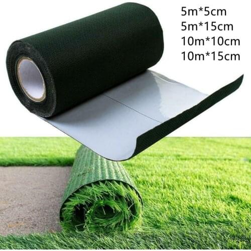 5/10m Artificial Grass Garden Self Adhesive Joining Green Tape Synthetic Lawn Grass Artificial Turf Seaming Decoration