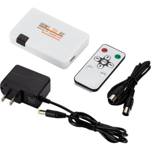 Coaxial Converter Adapter Box Digital Analog Signal TV Transmitter HDMI-compatible To RF Modulator for Blu-ray Player Game F3MA