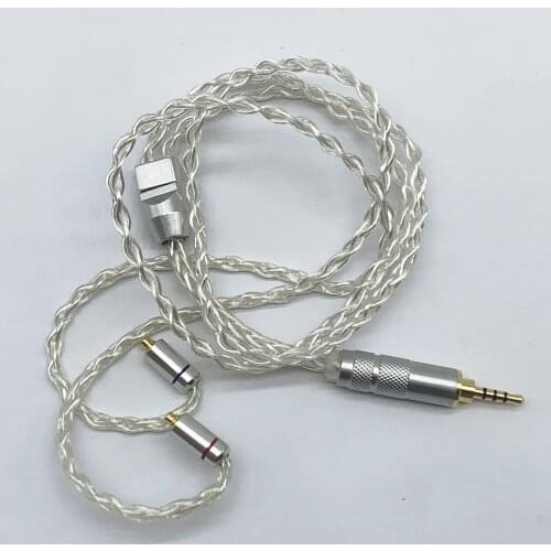 Short earphone cable 8 share diy earphone wire 50cm mmcx ie80 im50 ue900 tf10 A2DC 0.75QDC