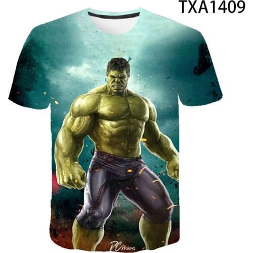 Hulk 2021 3D summer boy girl t-shirt fashion casual street clothing print cool short sleeve o neck