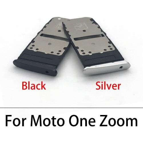 Micro Nano SIM Card Holder Tray Slot Holder Adapter Socket For Moto One Zoom