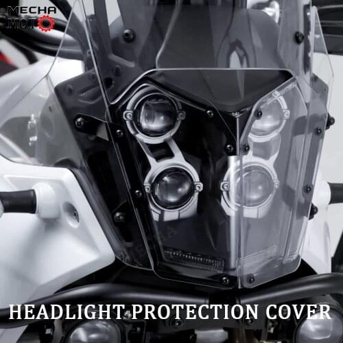 Motorcycle Acrylic Headlight Guard Lens Cover Protection Clear Front Lamp Cover For yamaha tenere 700 TENERE 700 T 700 T7 19