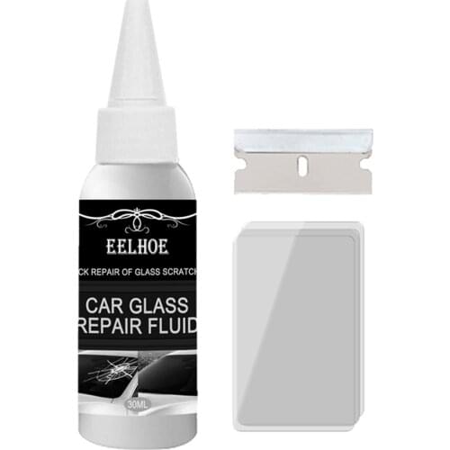 30ml Car Windshield Repair Kit Windshield Spray Professional DIY Car Glass Window Crack/fragment Restore Agent Crack Repair Tool