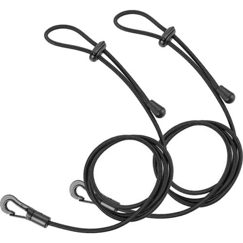 Set of 2 Kayak 120 cm/47 inch Paddle Leash Safety Lanyard Adjustable for Kayaking Securing Canoe Board