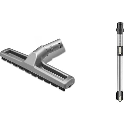 Floor Brush with Extension Wand Quick Release Tube Adjustable Length Pipe Rod, for Dyson DC45 DC58 DC62 DC61