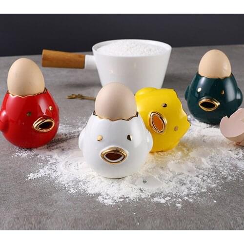 Egg Organizer Home Storage Kitchen Tool Ceramics Light Luxury Style Easy To Clean Liquid Egg Yolk Baking Home High-capacity