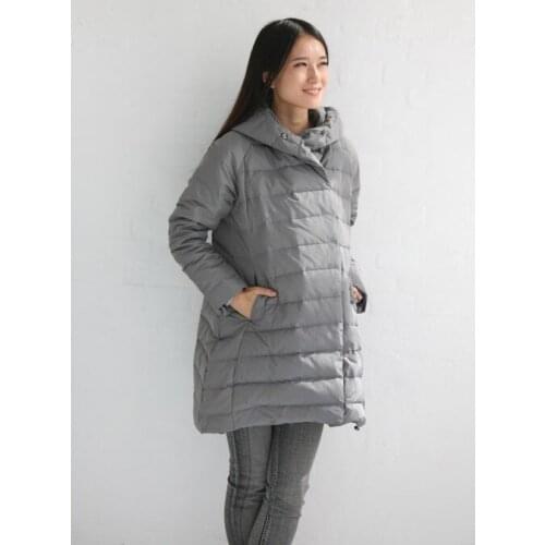 Women Winter Down Jacket Hooded Duck Down jacket Winter Down Coat A-line Thick Winter Jacket Custom Any Size