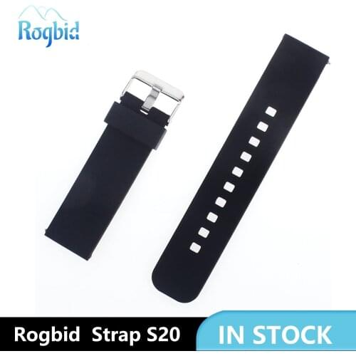 Rogbid Strap S20 Smartwatch Strap For Rowatch 1 Adjustable Replacement Bands Silicone Quick Release Smart Watch Straps Men Women