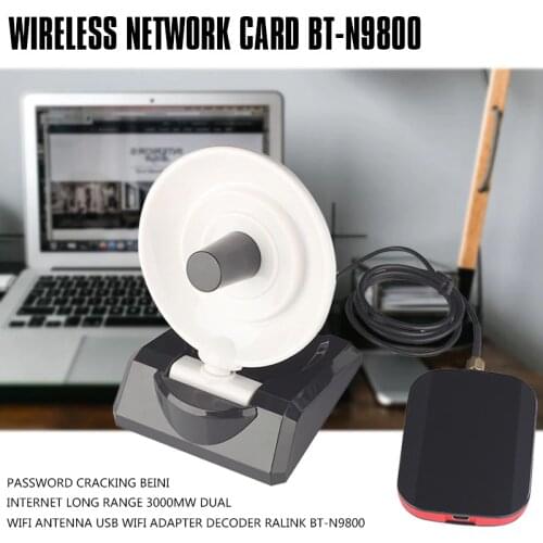 Password Cracking Beini Internet Long Range Wifi Antenna USB Wifi Adapter Decoder Ralink BT-N9800 For Windows CE/XP/Vista/7