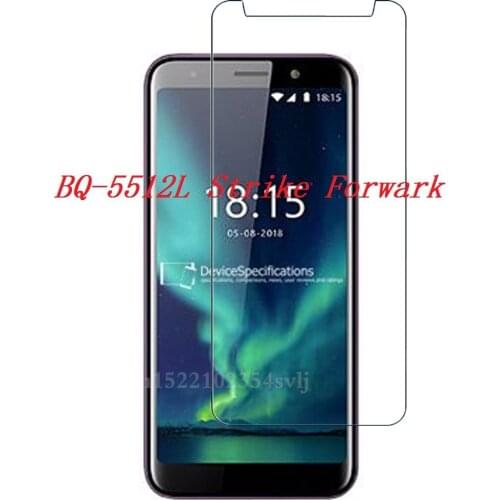 For BQ BQ-5512L Strike Forward Tempered Glass Smartphone Explosion-proof 9H Protective Film cover for BQ 5512L Protector