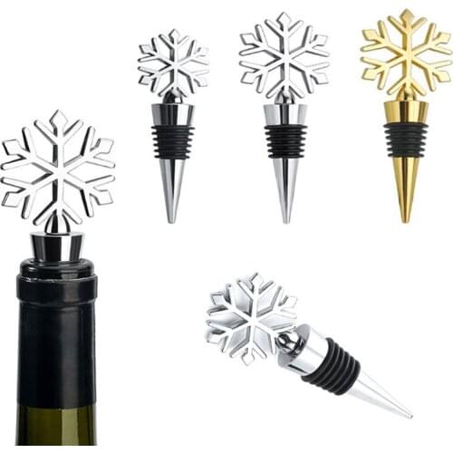 Snow Wine Bottle Stoppers Wine Storage Twist Cap Sealing Plugs Wine Gifts Bar Tools Kitchen Tools Gadgets for Christmas Party