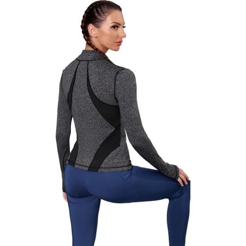 Women Sports Wear For Fitnes Running Long Sleeve Gym Female Sport Shirt Yoga Top Girl Workout Thumb Holes T-Shirt Hiking Clothes