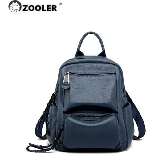 Limited Genuine leather backpack women real leather Vintage Style Solid Women Backpack Skin Female Girl Travel Bags SC902